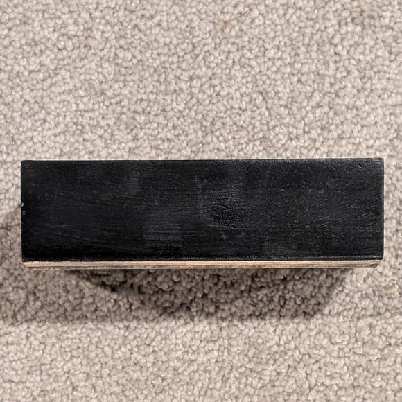 Inspirational Wood Box Sign Hustle & Heart Will Set You Apart Black White - Picture 3 of 3